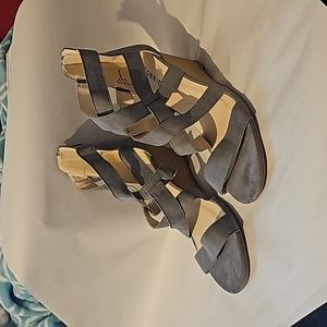 Gray Strappy Torrid Sandals size 10
